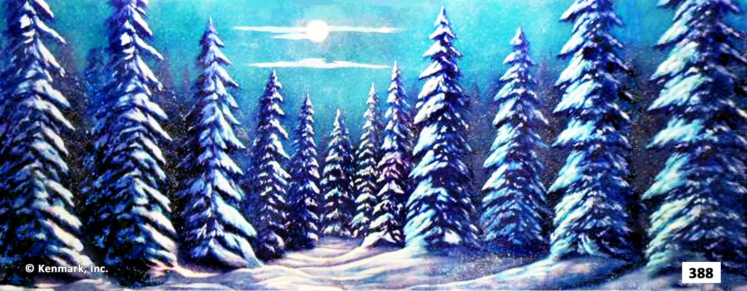 Snow Forest with Moon