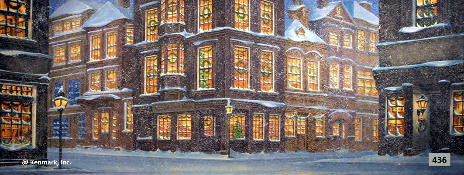 English City Winter Scene