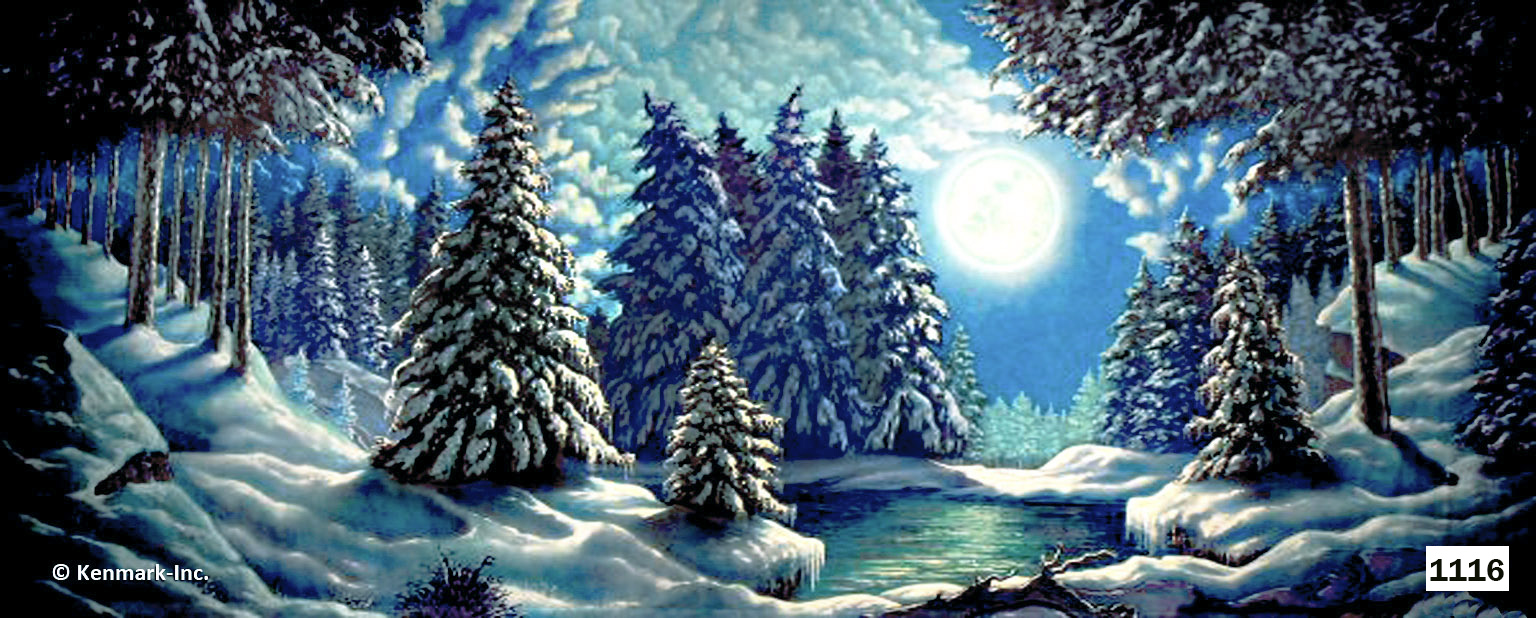 1953 Snow Forest with Moon