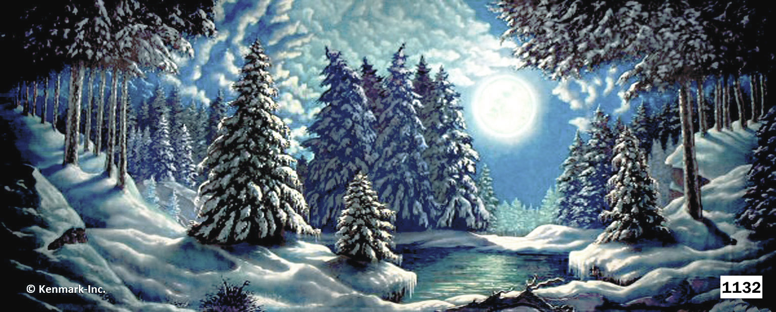 2055 Snow Forest with Moon
