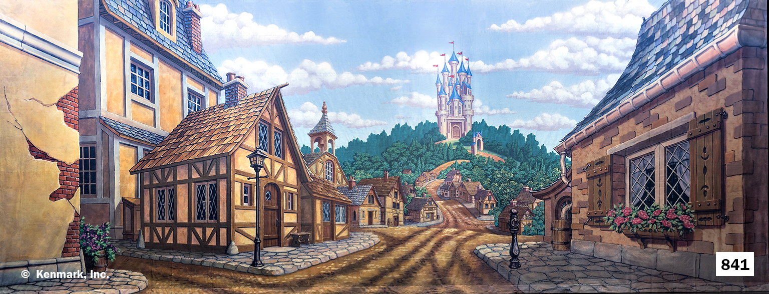 D841 Fairy Tale Village W Castle 