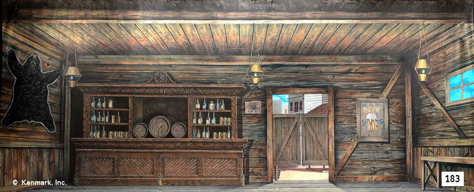 D183 Rustic Saloon Interior
